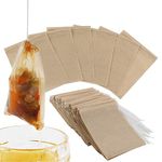 Disposable Tea Filter Bag, 300PCS Loose Leaf Tea Paper Bag with Drawstring, Unbleached Empty Tea Infuser for Loose Tea Coffee