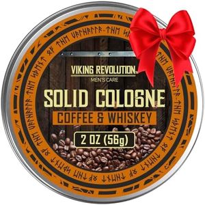 Viking Revolution Coffee Whiskey Mens Solid Cologne Men 2 Oz - Men Solid Perfume with Coffee and Whiskey Scent Cologne for Men - Balm Cologne for Mens Cologne Balm Travel Cologne Wax (1 pack, 2 Oz)