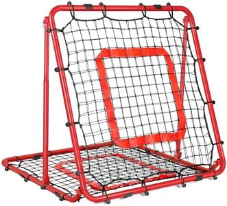 BaseGoal Baseball and Softball Rebounder Net,Baseball Rebounder,Volleyball Rebounder,Pitch Back Net,Multi-Sport Training Rebound Screen,with Pitching Target,Easy Adjustable Angles