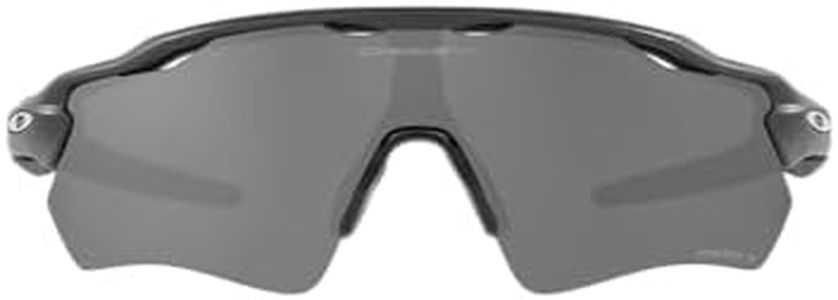 Oakley Mens OO9208 Radar Ev Path Rectangular Sunglasses, Hi Res Carbon/Prizm Black Polarized, 38 mm
