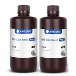 ANYCUBIC ABS-Like Resin Pro 2, Toughness Upgrade 3D Printer Resin, Low Odor 405nm UV-Curing Resin, High Precision and High-Success Rate Standard Photopolymer Resin for LCD DLP 3D Printing (2kg-Black)