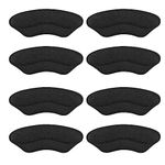 Riootlnm Heel Pads for Shoes That are Too Big, Soft High Heel Grips for Loose Shoes, Blisters, Heel Pain, Heel Inserts for Womens, Mens, Heel Liners (Black4pairs)