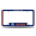 Rico Industries NHL Edmonton Oilers Classic 12" x 6" Chrome All Over Automotive License Plate Frame for Car/Truck/SUV