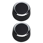 Rear Radio Volume Control Knob 22912547 ABS 2pcs Replacement for Suburban 2007‑2013 for Avalanche 2007-2011 for Acadia 2009-2013