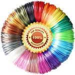 TTYT3D 18 Popular Shiny Silk Colors PLA 3D Printer Filament Refill Sample Pack,3D Pen Filament,Each Color 4m Length, Total 72m Filament