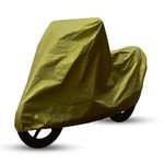 ULTRA SHIELD Two-Wheeler All Weather Cover with Advanced Waterproofing Technology | Dustproof, UV Protection, Anti-Scratch, Durable Motorcycle Cover | (Gold, Activa, Scooter, Scooty Size)