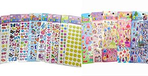 Paaroots Pack of 20 Vinyl Peel- Off Stickers- Sheets Multicoloured self Adhesive Stone Stickers and Diamond Crystal for Scrapbooking Art and Craft Card Making Activity.