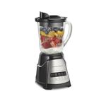 Hamilton Beach 58148 Blender to Puree - Crush Ice and Make Shakes and Smoothies - 40 Oz Glass Jar - 12 Functions - Black and Stainless, 8.66 x 6.5 x 14.69 inches