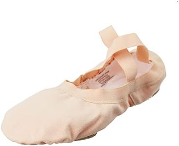 Bloch Dance Women's Pro Elastic Canvas Split Sole Ballet Shoe/Slipper, Pink, 7.5 Wide