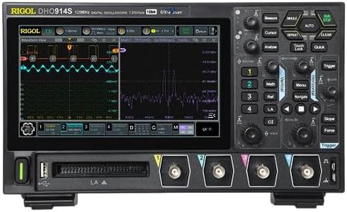 RIGOL Digital Oscilloscope DHO914S 125MHz Frequency Band + 12-bit Vertical Resolution + Maximum 1.25 GSa/s Sample Rate + 4 Analog Channels + 1CH Built-in Signal Generator