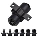 EVIL ENERGY Inline Fuel Filter 10 Micron with 6AN 8AN 10AN Adapter&Bracket Clamp 50MM Universal