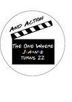 CTD Friends | Clapperboard 7.5inch Round Edible Birthday Cake Topper