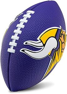 Franklin Sports NFL Team Foam Footballs - Soft Foam Youth Mini Footballs for All NFL Teams - Kids Junior 8.5" Football + Air Pump Sets - Official NFL Licensed Footballs