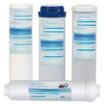 Geekpure Replacement Universal Filter Set for Standard Reverse Osmosis RO Water Filter System (4 Count)