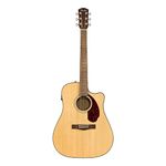 Fender CD-140SCE Dreadnought Cutaway Acoustic Electric Guitar, with 2-Year Warranty, Fishman Pickup and Preamp System, Natural, with Case