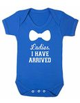 ART HUSTLE Ladies I Have Arrived Baby Boy Girl Unisex Short Sleeve Bodysuit (Blue, 3-6m)