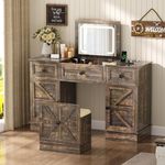 Gurexl 3-in-1 Vanity Desk with 3-Co