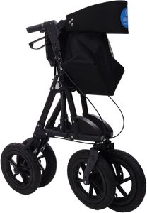 Angel Mobility All Terrain Folding Rollator Walker with Seat – Lightweight