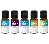 Fab Fragrance Oil Pack Five 10ml Bottles 100% Pure Uncut, Suitable for Making Candles and Soaps