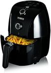 Tower T17025 Vortx Compact Air Fryer with Rapid Air Circulation, 30-Minute Timer, 1.5L, 900W, Black