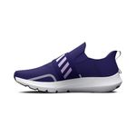 Under Armour Women's Surge 3 Slip on Running Shoe, (500) Sonar Blue/Nebula Purple/White, 6.5
