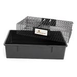 Rugged Ranch Ratinator No Poison, Multi-Catch Live Animal Rat Catch and Release Cage Trap for Indoor or Outdoor Pest Control, Black