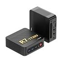 BOSGAME P4 Ultra Mini PC, AMD Ryzen 7 7730U (up to 4.5GHz), 16GB DDR4, 1TB PCIe SSD Mini Desktop Computer, Dual LAN 2.5G & Wi-Fi 6E & BT5.2, 4K Triple Display, for Home, Office, Gaming