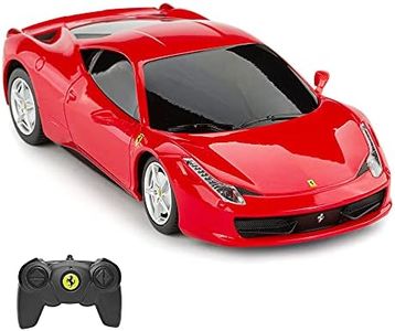 Ferrari Red Remote Control Car, RASTAR 1/24 Ferrari 458 Italia RC Toy Car Vehicle for Kids