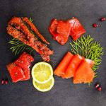 Smoked Salmon Sampler Gift Basket Gourmet Food Box Perfect for Family Corporate Gifts