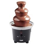 Opal Large Size Stainless Steel Chocolate Fountain 500ml Fondue Set Electric 3-Tier Machine with Hot Melting Pot Base OCF17 (OCF17)