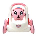 Mommers - Baby Walker | Push Along Walker for Kids | Music & Sound Walker | Walker Suitable for Babies from 6-30 Months Olds, Walker for Boys & Girls | 2-Sided Steady Speed Baby Walker | Pink