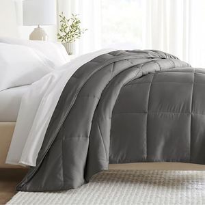 Simply Soft Down Alternative Comforter, California King, Gray