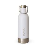 ecoop Stainless Steel Insulated Water Bottle - 18 Hours Hot & Cold Thermosteel Water Bottle with 304SS Insulation - Easy to Carry, Stylish & Leakproof Water Bottle for Office & Travel (500ml, White)