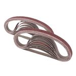 13mm x 457mm Aluminum Oxide Sanding Belts, 40/60/80/120/240/320 Assorted Grits Sanding Belt for Belt Sander (24 Pack)