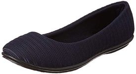 Bata Women's Sandra Ballerina Loafers (5519041_Navy_6 Uk)