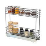 Household Essentials Glides Narrow Sliding Organizer, 5-Inch, Chrome