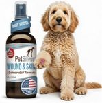PetSilver Wound & Skin Spray - Dog Wound Spray, Hot Spot, Allergy Relief for Dogs, Itch Spray for Cats - Natural Skin Soother - Chelated Silver, Superior to Colloidal Silver - Made in USA - 4 fl oz