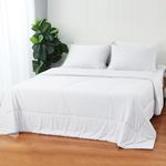 Bamboo Viscose Summer Comforter/Blanket King Size- Ultra Soft & Breathable Comfort - Perfect Medium Weight for Snuggling Without Overheating - Stay Cool & Cozy All Night