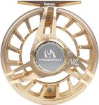 Maxcatch AVID PRO Fly Fishing Reel with CNC-machined Aluminum Body Super Large Arbor Design-3/5, 5/7, 7/9 Weights (Gold, 5/7 wt)