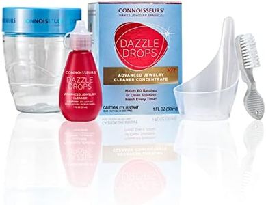 CONNOISSEURS Dazzle Drops, Jewelry Cleaner Solution, 1 Ounce, 1 Ounce, Silver