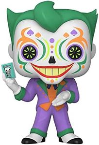 Funko POP! Heroes: Dia de Los DC - The Joker - Brille Dans le Noir - DC Comics - Figurine en Vinyle à Collectionner - Idée de Cadeau - Produits Officiels - Jouets pour les Enfants et Adultes