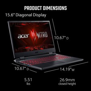 Acer Nitro 5 Gaming Laptop – 15.6" FHD, High-Performance PC