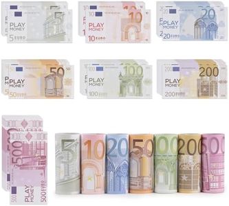 EFUTURETIME 175 x Prop Money Copy Money Euro, Billetes Juguete, No tamaño Original, Dinero de Juguete para Niños, el Aprendizaje, Juegos, Bricolaje, Cosplay, Fiestas