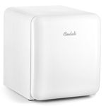 Cooluli Curve 1.7 cu ft Mini Fridge - Small Refrigerator for Bedroom, Office, College Dorm Room - Smart Temperature Control (White, 1.7 cu.ft Refrigerator)