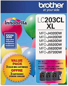 Brother Printer LC2033PKS Multi Pack Ink Cartridge, Cyan/Magenta/Yellow