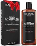 Viking Revolution - Face Moisturizer For Men - 180ml - Mens Face Moisturizer - Natural Face Moisturizer With Acid Hyaluronic, Aloe Vera & Jojoba Oil - Anti Wrinkle, Anti Aging Moisturizer For Face - Hydrate & Protect