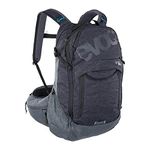 evoc Trail Pro 26 Protector Backpack - Hydration Backpack for Biking, Hiking, Climbing, Running - 26L capacity - Holds Up to 3L Hydration Bladder - L/XL, Carbon/Grey, Large-X-Large