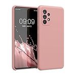 kwmobile Case Compatible with Samsung Galaxy A52 / A52 5G / A52s 5G Case - TPU Silicone Phone Cover with Soft Finish - Winter Rose