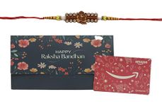 Amazon Pay Gift Card - Happy Rakshabandhan Royal Blue Premium Envelope + Free Rakhi Inside | Best Gift for Brother/Sister | Ideal Rakhi Gift Combo - 1100