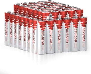 BEVIGOR Lithium Batteries AA Size, AA Battery 48 Pack, 3000mAh Double A Battery, 1.5V Longer Lasting Lithium Iron AA Batteries for Flashlight, Toys, Remote Control【Non-Rechargeable】